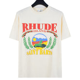 23ss Paradis Tropical Beach Print T-Shirt