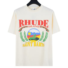 23ss Paradis Tropical Beach Print T-Shirt