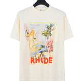 23ss Lucky Angel Landscape Print T-Shirt