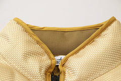 Multi-element patchwork down jacket