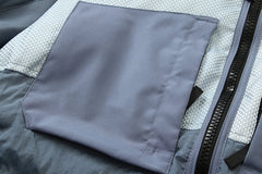 Multi-element patchwork down jacket