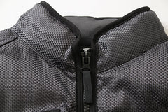 Multi-element patchwork down jacket