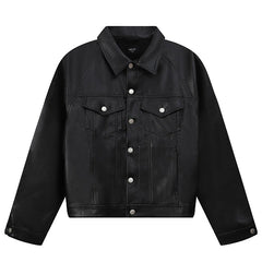 casual leather jacket