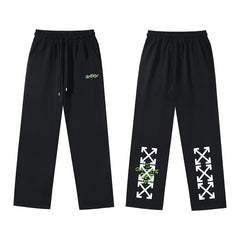 Arrow Printed Trousers Straight Loose Casual Pants #1072