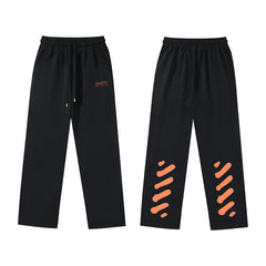 Arrow Printed Trousers Straight Loose Casual Pants #1073