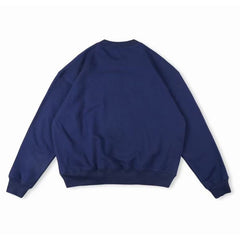 Varsity Web Crewneck Sweatshirt Navy
