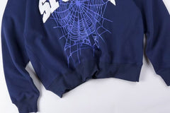 Varsity Web Crewneck Sweatshirt Navy