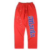 Atlanta Open Leg Sweatpant Red