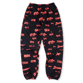 graphic-print "Black" Track Pants