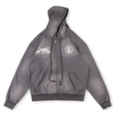 HS Logo Zip Up Hoodie Grey