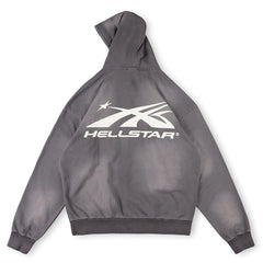 HS Logo Zip Up Hoodie Grey