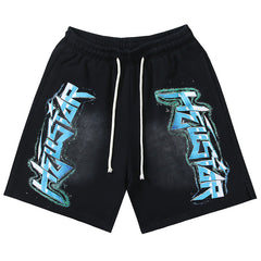Graffiti Washed Shorts