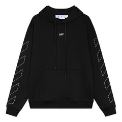 Sickle sketch technique embroidery arrow Hoodies