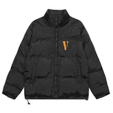 solid color stand collar cotton jacket