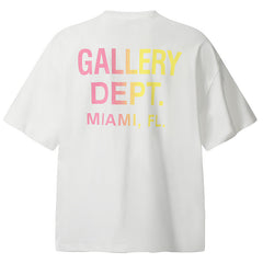 Paint-Splattered Logo-Print Cotton-Jersey T-Shirt