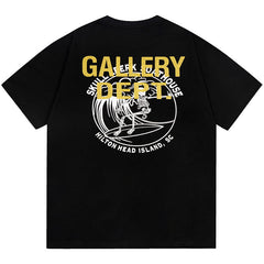 skull letter print T-Shirts