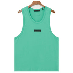 Double Line Logo Decoration Sleeveless T-Shirts