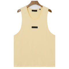 Double Line Logo Decoration Sleeveless T-Shirts