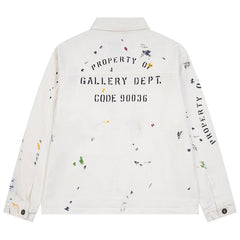 EP Paint-Splattered Logo-Print Cotton-Ripstop Jacket