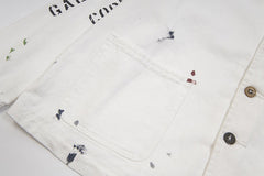 EP Paint-Splattered Logo-Print Cotton-Ripstop Jacket
