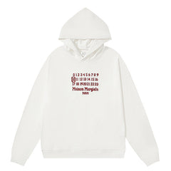 Numbers Print Hoodie
