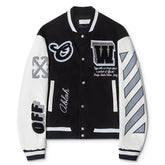 Leather wool Varsity Jacket