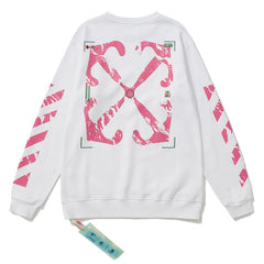 Diag-stripe Cotton Sweatshirts