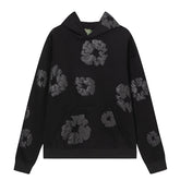 The Black Cotton Wreath Hoodie