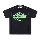 Contrast Stitch Slub Tee