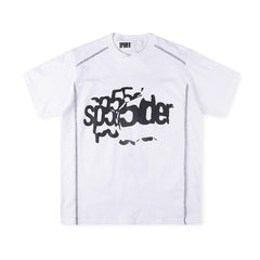 Contrast Stitch Slub Tee