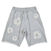 Crystal Patch Cotton logo Design Shorts