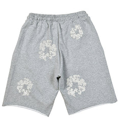 Denim Tears Crystal Patch Cotton logo Design Shorts