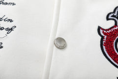 Crystal Full Lea Varsity Jacket