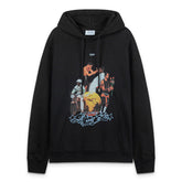 Black Cotton Hoodie