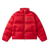 jacquard puffer down jacket