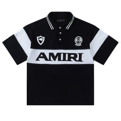 stripe-detail logo polo shirt