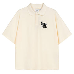 Boxy Cotton-Piqué Polo Shirt