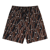 Logo print gradient silk shorts