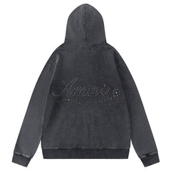 Men's Studded Cotton Hoodie