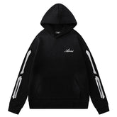 Bones embroidered cotton hoodie
