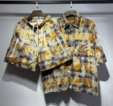 AMIRI Mens Tracksuits Hawaiian shirt Sets