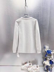 Off White Logo Print Long-Sleeve T-Shirt