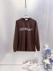 Off White Logo Print Long-Sleeve T-Shirt