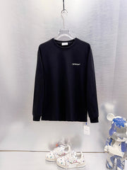 Off White Logo Print Long-Sleeve T-Shirt