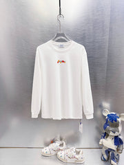Off White Logo Print Long-Sleeve T-Shirt