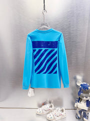Off White Logo Print Long-Sleeve T-Shirt