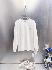Off White Logo Print Long-Sleeve T-Shirt