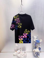 Off White Colorful Gradient Arrow Print T-Shirt