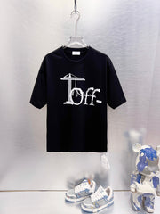 Off White Logo Print T-Shirt #9656