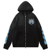 AMIRI MA flames zip hoodie